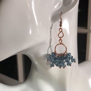 Copper and Resin bead Earrings